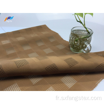 Tissu brossé à carreaux 100% polyester FDY 30D